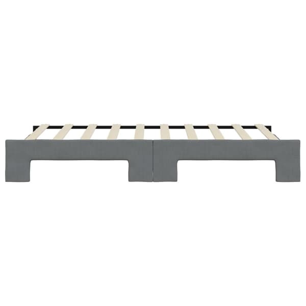 vidaXL daybed med udtræk 90x190 cm stof mørkegrå