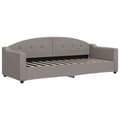 Miniatyrbillede 6 af 11: vidaXL daybed med udtræk 80x200 cm stof gråbrun