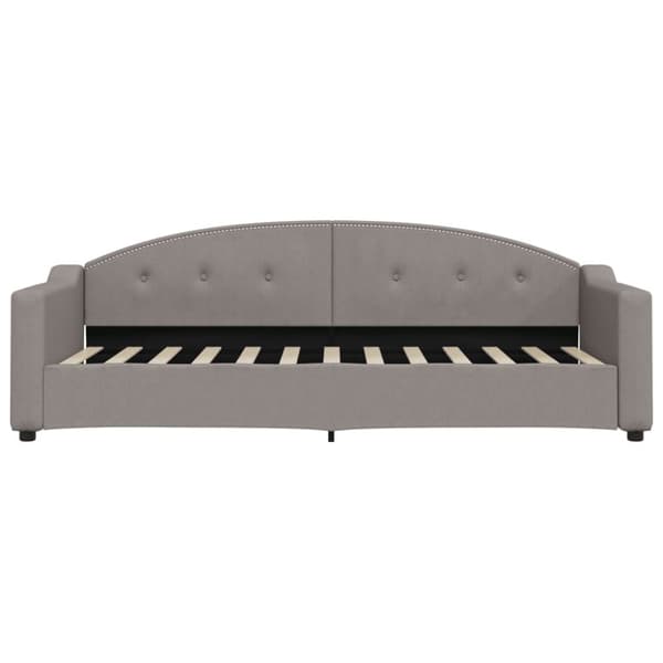 vidaXL daybed med udtræk 80x200 cm stof gråbrun