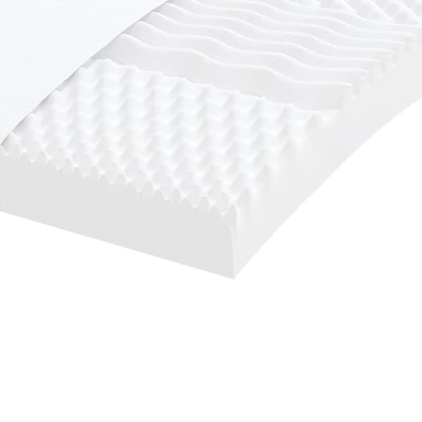 vidaXL daybed med udtræk og madras 100x200 cm stof sort