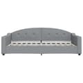 Miniatyrbillede 7 af 11: vidaXL daybed med udtræk 100x200 cm stof lysegrå