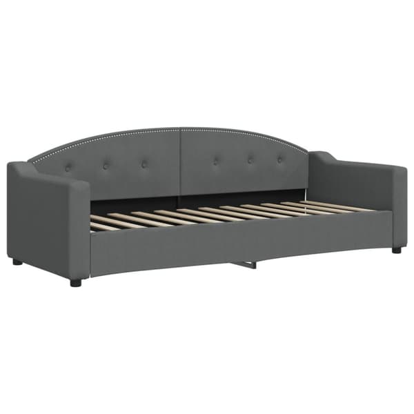 vidaXL daybed med udtræk 80x200 cm stof mørkegrå