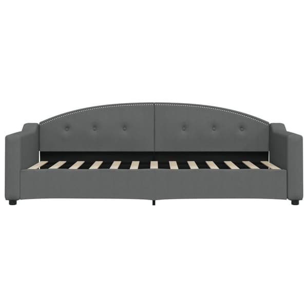 vidaXL daybed med udtræk 80x200 cm stof mørkegrå