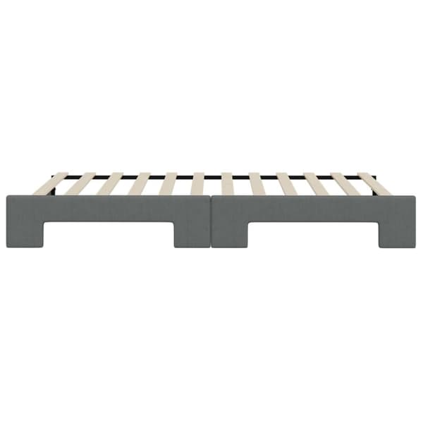 vidaXL daybed med udtræk 80x200 cm stof mørkegrå