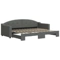 Miniatyrbillede 2 af 11: vidaXL daybed med udtræk 80x200 cm stof mørkegrå