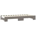 Miniatyrbillede 5 af 11: vidaXL daybed med udtræk og skuffer 80x200 cm stof gråbrun