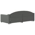 Miniatyrbillede 4 af 11: vidaXL daybed med udtræk og skuffer 90x190 cm stof mørkegrå