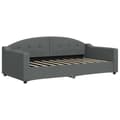Miniatyrbillede 5 af 11: vidaXL daybed med udtræk og skuffer 90x190 cm stof mørkegrå
