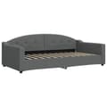Miniatyrbillede 5 af 11: vidaXL daybed med udtræk og madras 100x200 cm stof mørkegrå