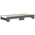 Miniatyrbillede 6 af 11: vidaXL daybed med udtræk og madras 100x200 cm stof mørkegrå
