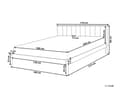 Pikkukuva 3 / 11: Sänky 160 x 200 cm mänty puinen ruskea sälepohja minimalistinen rustiikki tyyli