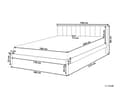Pikkukuva 3 / 11: Sänky 180 x 200 cm mänty puinen ruskea sälepohja minimalistinen rustiikki tyyli