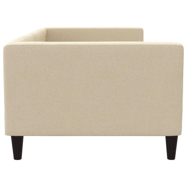 vidaXL daybed 90x200 cm stof cremefarvet