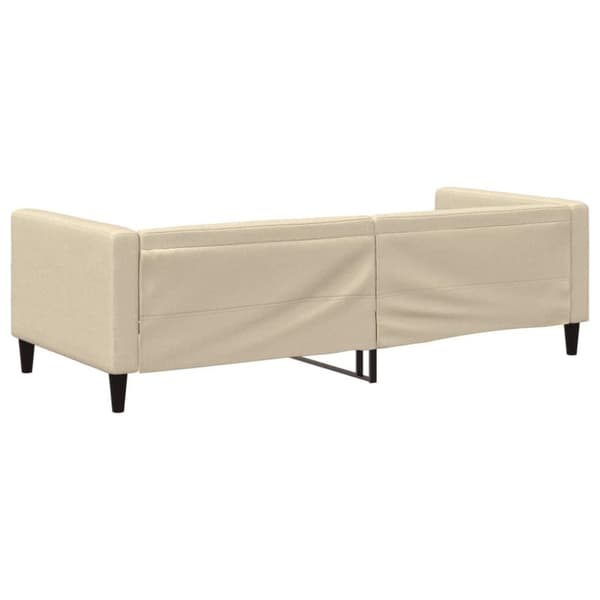 vidaXL daybed 90x200 cm stof cremefarvet