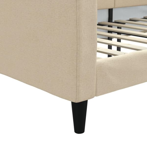 vidaXL daybed 90x200 cm stof cremefarvet