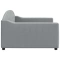 Miniatyrbillede 3 af 8: vidaXL daybed 100x200 cm stof lysegrå