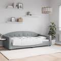 Miniatyrbillede 8 af 8: vidaXL daybed 100x200 cm stof lysegrå
