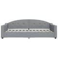 Miniatyrbillede 2 af 8: vidaXL daybed 100x200 cm stof lysegrå