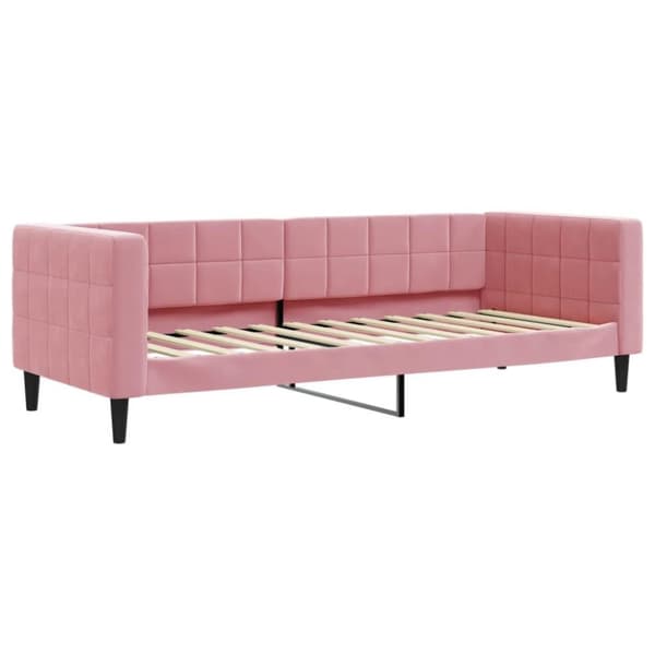 vidaXL Dagbädd rosa 80x200 cm sammet
