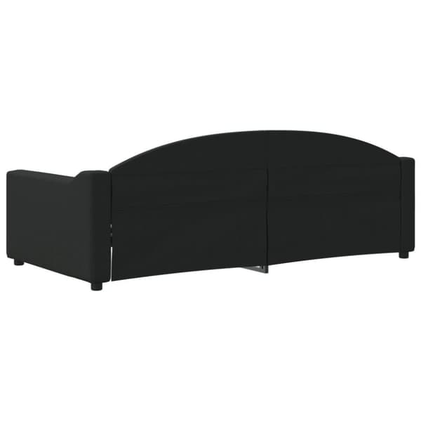 vidaXL Dagbädd svart 90x190 cm tyg