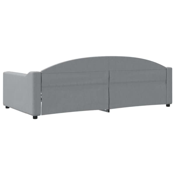 vidaXL Dagbädd ljusgrå 100x200 cm tyg
