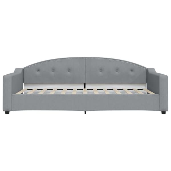 vidaXL Dagbädd ljusgrå 100x200 cm tyg