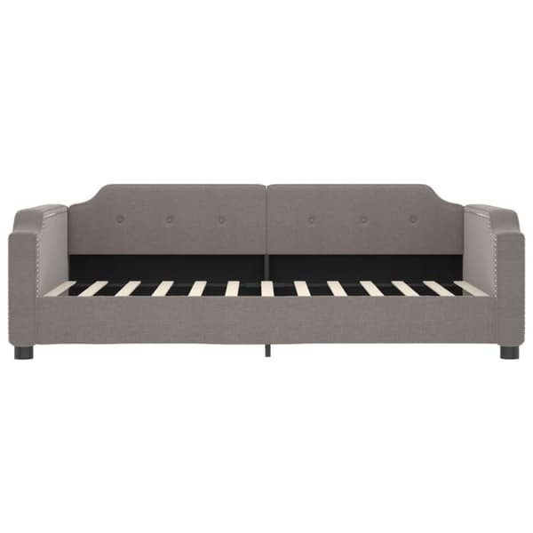 vidaXL daybed 100x200 cm stof gråbrun