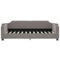 Miniatyrbillede 3 af 8: vidaXL daybed 100x200 cm stof gråbrun