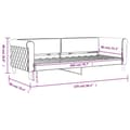Miniatyrbillede 8 af 8: vidaXL daybed 80x200 cm velour mørkegrøn