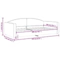 Miniatyrbillede 7 af 8: vidaXL daybed 100x200 cm stof cremefarvet