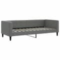 Miniatyrbillede 4 af 11: vidaXL daybed med udtræk og skuffer 80x200 cm stof mørkegrå