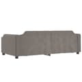Miniatyrbillede 6 af 11: vidaXL daybed med udtræk og skuffer 90x200 cm stof gråbrun