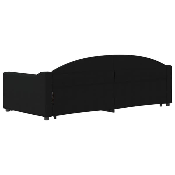 vidaXL daybed med udtræk og skuffer 80x200 cm stof sort