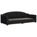 Miniatyrbillede 5 af 11: vidaXL daybed med udtræk og skuffer 80x200 cm stof sort