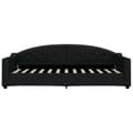Miniatyrbillede 6 af 11: vidaXL daybed med udtræk og skuffer 80x200 cm stof sort