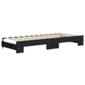 Miniatyrbillede 7 af 11: vidaXL daybed med udtræk og skuffer 80x200 cm stof sort