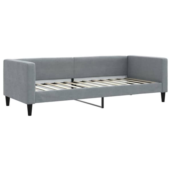 vidaXL Dagbädd utdragbar med lådor ljusgrå 80x200 cm tyg