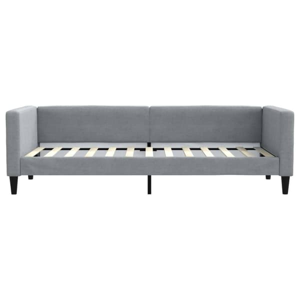 vidaXL Dagbädd utdragbar med lådor ljusgrå 80x200 cm tyg