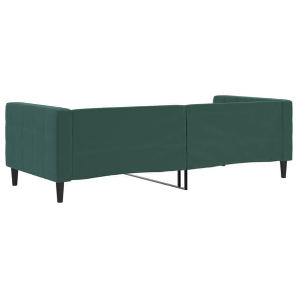 vidaXL Dagbädd mörkgrön 90x200 cm sammet