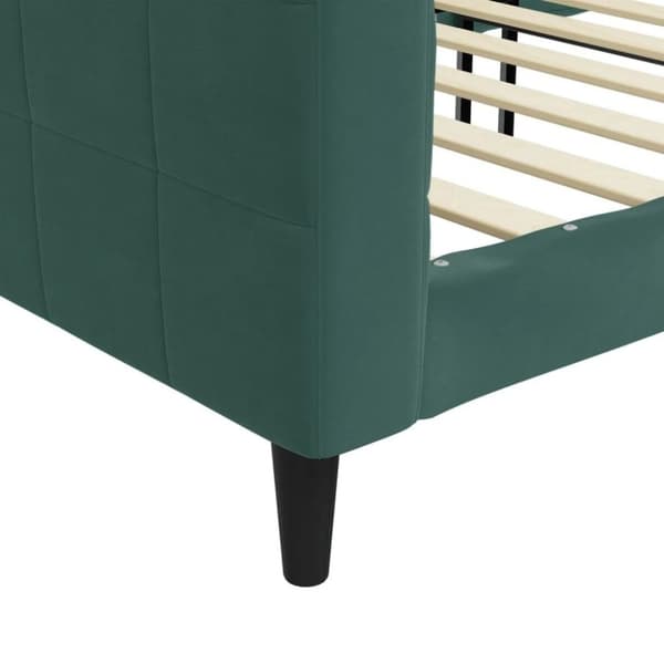 vidaXL Dagbädd mörkgrön 90x200 cm sammet