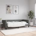 Miniatyrbillede 8 af 8: vidaXL daybed 90x190 cm stof mørkegrå