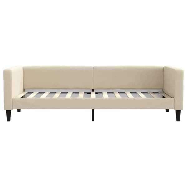 vidaXL Dagbädd gräddvit 80x200 cm tyg