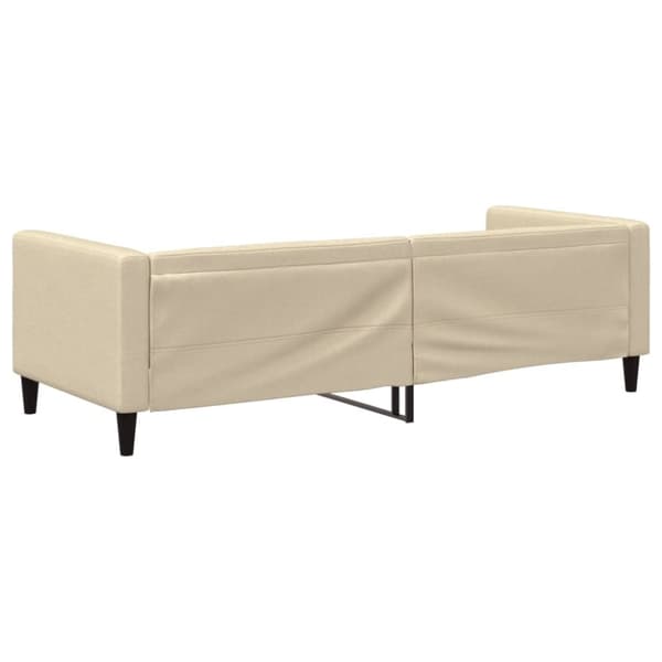 vidaXL Dagbädd gräddvit 80x200 cm tyg