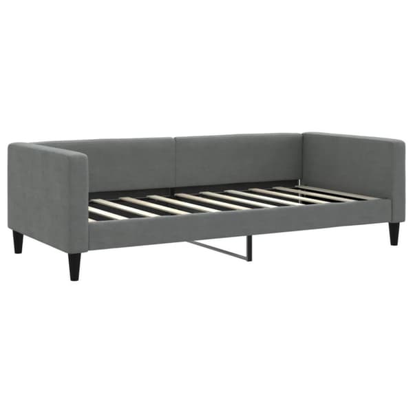 vidaXL Dagbädd mörkgrå 90x190 cm tyg