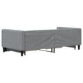 Miniatyrbillede 4 af 11: vidaXL daybed med udtræk og skuffer 90x190 cm stof lysegrå