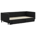 Miniatyrbillede 3 af 11: vidaXL daybed med udtræk og skuffer 90x190 cm stof sort
