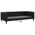 Miniatyrbillede 6 af 11: vidaXL daybed med udtræk og skuffer 90x190 cm stof sort