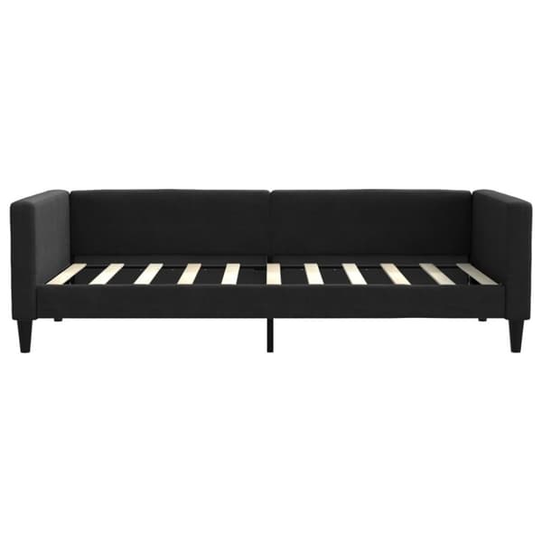 vidaXL daybed med udtræk og skuffer 90x190 cm stof sort