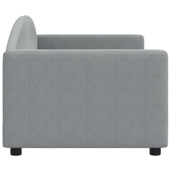vidaXL daybed 80x200 cm stof lysegrå