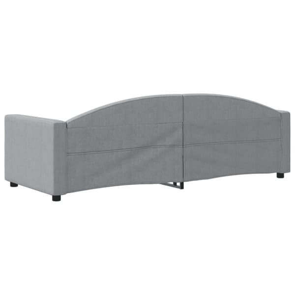 vidaXL daybed 80x200 cm stof lysegrå